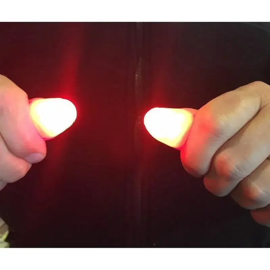 2Pcs Funny Magic Light Up Finger Fingers LED Tricks Thumb Magic show Props Christmas Christmas Festival Party Novelty Toys