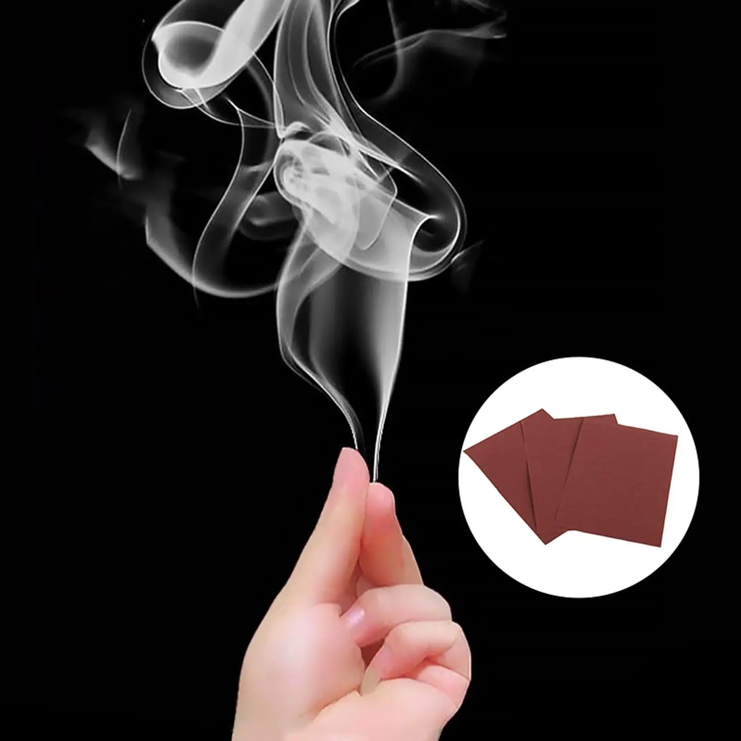 10PCS Chemical Magic Paper Cool Close Up Magic Trick Fingers Smoke Hells Smoke Stage Stuffs Fantasy Prop Make Fun Magic Tricks