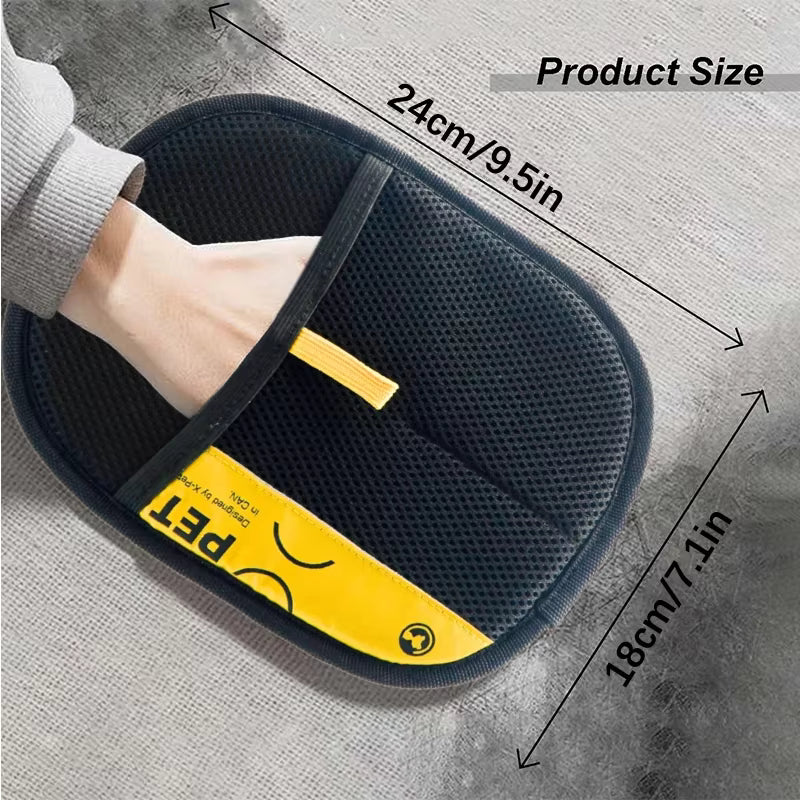 Pet Hair Remover Gloves Electrostatic for Cats Dogs, Reusable Washable Grooming Glove