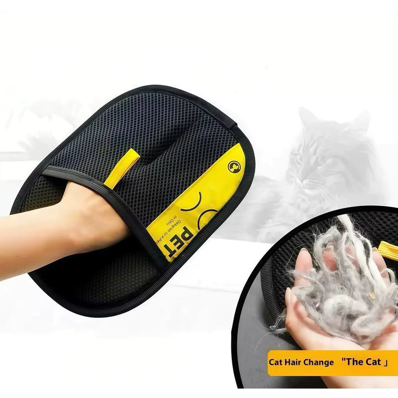 Pet Hair Remover Gloves Electrostatic for Cats Dogs, Reusable Washable Grooming Glove