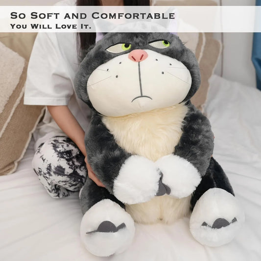 Disney New 80cm Genuine Lucifer Plush Toy Cute Stuffed Animal Plush Toys Japan Figaro Cinderella'S Cat Girl Kids Holiday Gifts