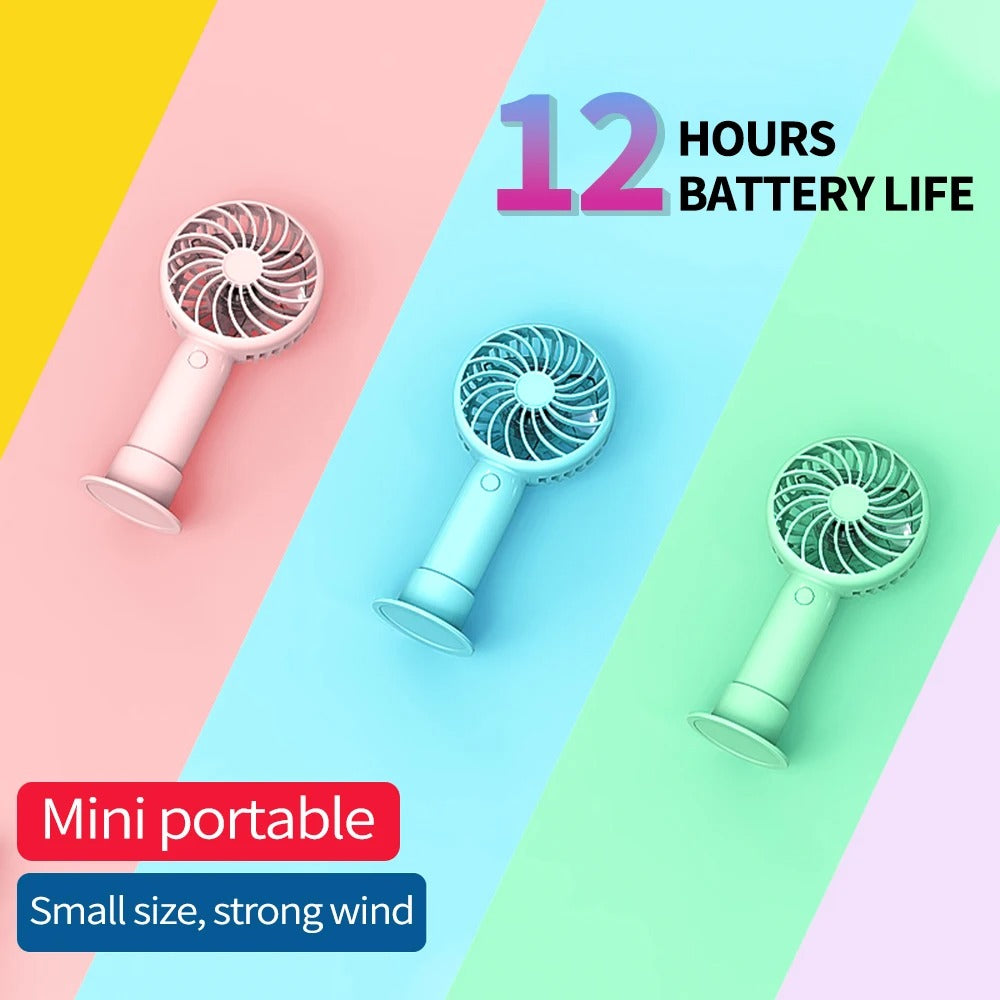 1200mAh Mini Portable FansHandheld USB Rechargeable