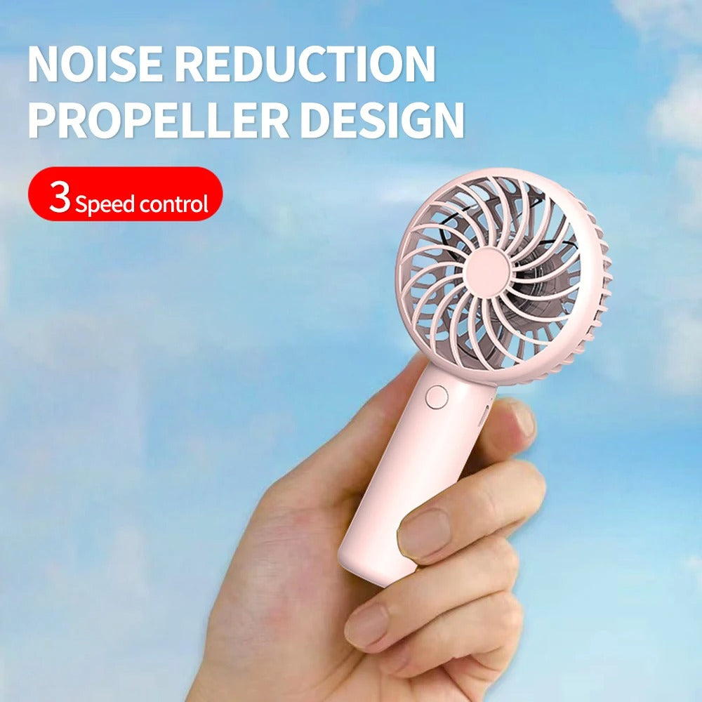 1200mAh Mini Portable FansHandheld USB Rechargeable