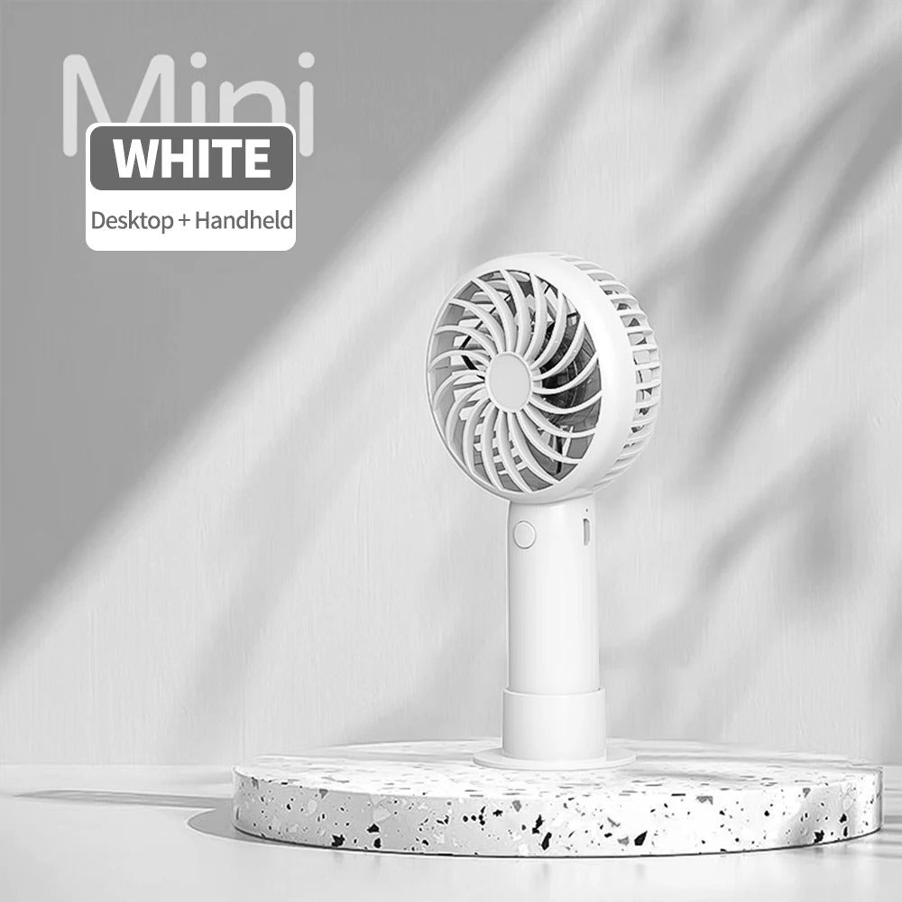 1200mAh Mini Portable FansHandheld USB Rechargeable